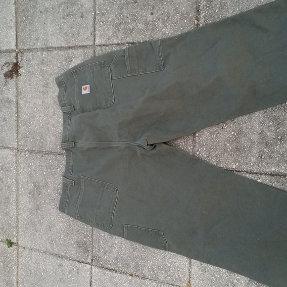 Moss green Carhartt Carpenters 46x32 - Picture 3 of 3